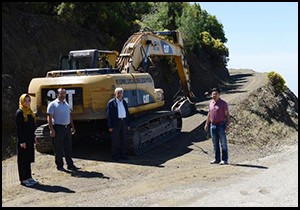 Karagöl Yayla yolunda altyapı çalışması tamamlandı